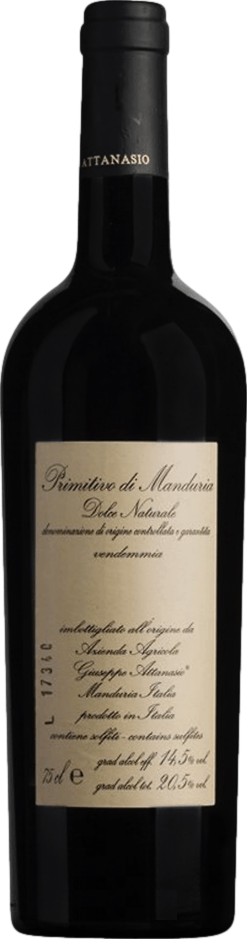 Attanasio Primitivo di Manduria Dolce Naturale 2017