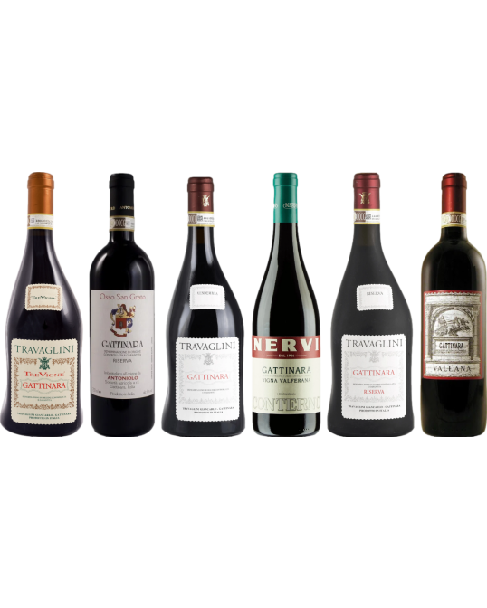 Skrzynia degustacyjna Piedmont Gattinara Premium