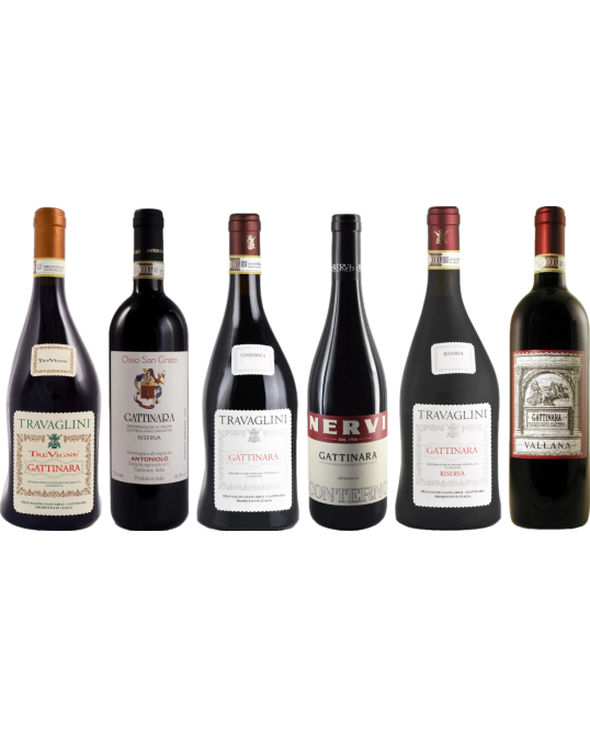 Skrzynia degustacyjna Piedmont Gattinara Premium