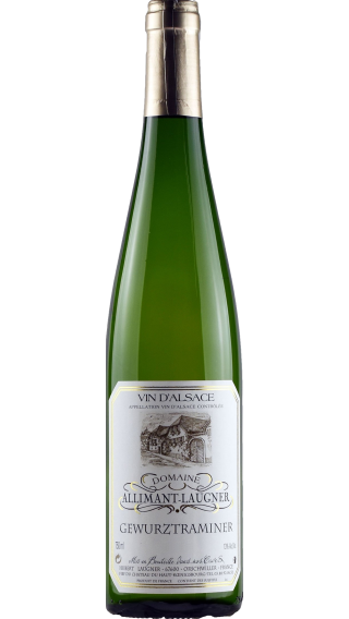 Bottle of Allimant Laugner Gewürztraminer 2020 wine 750 ml