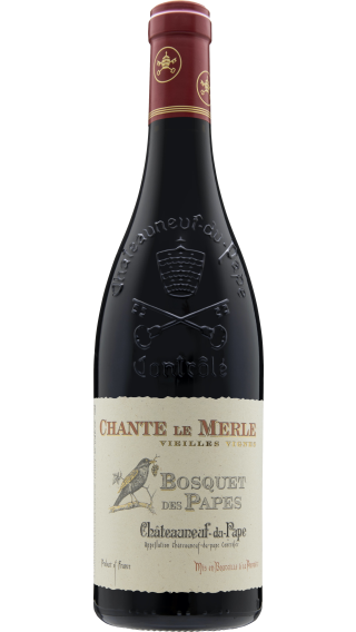 Bottle of Bosquet des Papes Chante Le Merle Vieilles Vignes Chateauneuf Du Pape 2018 wine 750 ml