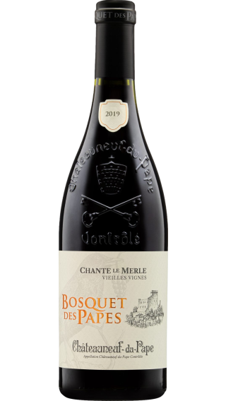 Bottle of Bosquet des Papes Chante Le Merle Vieilles Vignes Chateauneuf Du Pape 2020 wine 750 ml