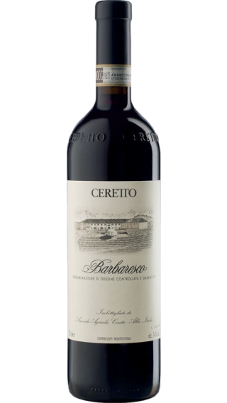 Bottle of Ceretto Barbaresco 2017 wine 750 ml