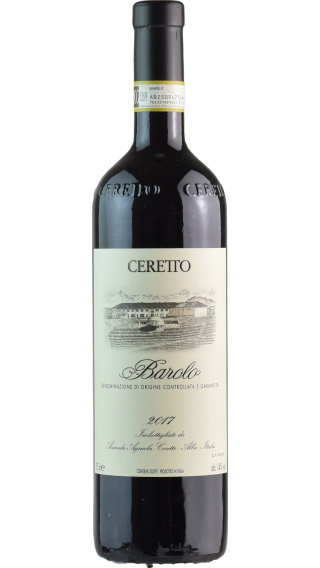 Bottle of Ceretto Barolo 2017 wine 750 ml