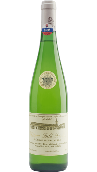 Bottle of Chateau Bela Egon Muller Riesling 2017 wine 750 ml