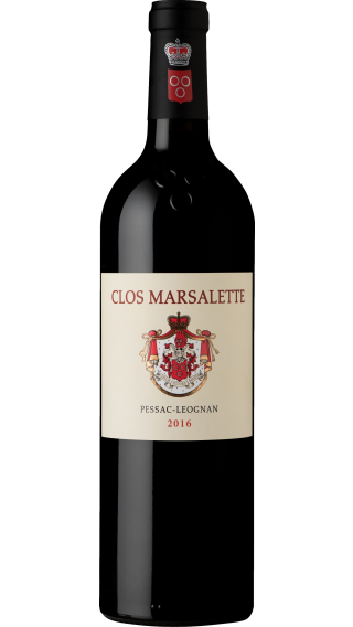 Bottle of Chateau Clos Marsalette Pessac-Leognan 2016 wine 750 ml