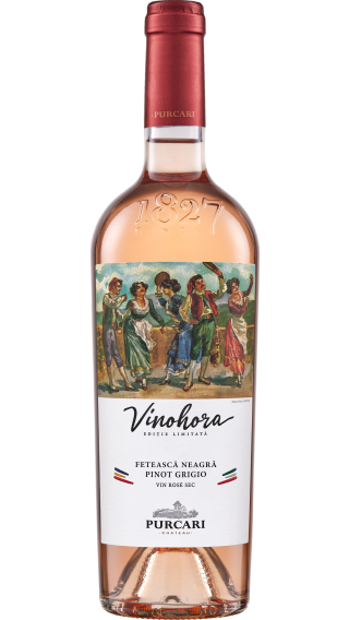 Bottle of Chateau Purcari Vinohora Rose 2021 wine 750 ml