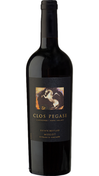 Bottle of Clos Pegase Mitsuko's Vineyard Merlot 2021 wine 750 ml