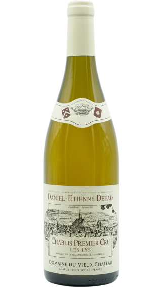 Bottle of Domaine Daniel-Etienne Defaix Chablis Premier Cru Les Lys 2013 wine 750 ml