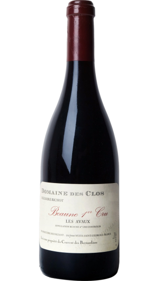 Bottle of Domaine des Clos Beaune Premier Cru Les Avaux 2018 wine 750 ml