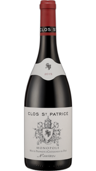 Bottle of Domaine Saint Patrice Clos St Patrice Monopole Chateauneuf Du Pape 2015 wine 750 ml