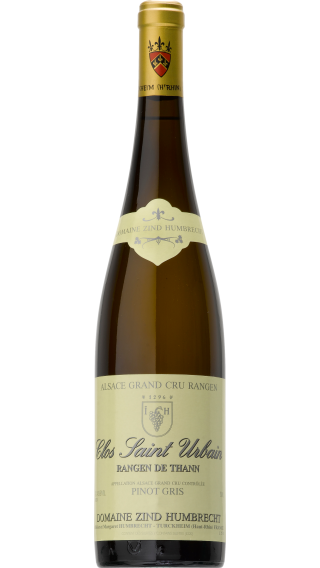 Bottle of Domaine Zind-Humbrecht Pinot Gris Grand Cru Rangen de Thann Clos Saint Urbain 2016 wine 750 ml