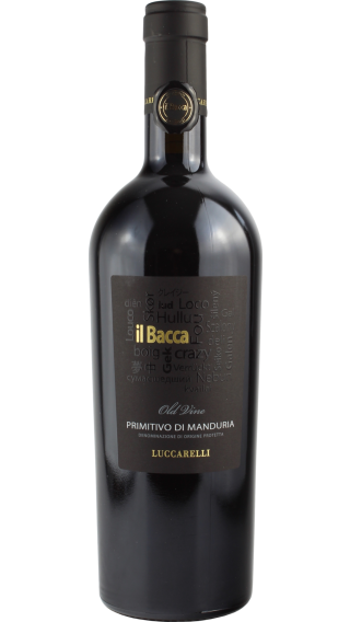 Bottle of Luccarelli Il Bacca Old Vines Primitivo di Manduria 2016 wine 750 ml