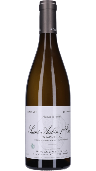 Bottle of Marc Colin et Fils Saint Aubin 1er Cru en Montceau 2020 wine 750 ml