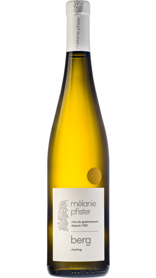 Bottle of Melanie Pfister Berg Riesling 2023 wine 750 ml