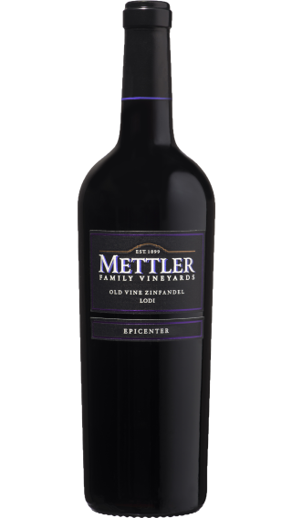 Bottle of Mettler Old Vine Zinfandel 2020 wine 750 ml