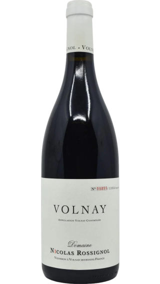 Bottle of Nicolas Rossignol Volnay 2019 wine 750 ml