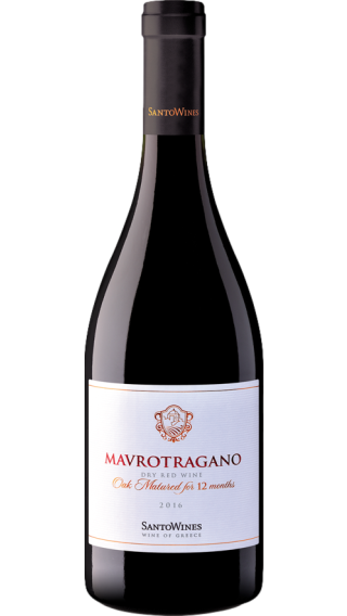 Bottle of Santo Wines Mavrotragano 2021 wine 750 ml