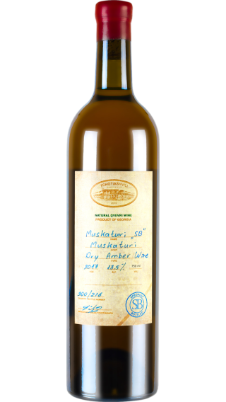 Bottle of Tchotiashvili Muskaturi Rkatsiteli 2020 wine 750 ml