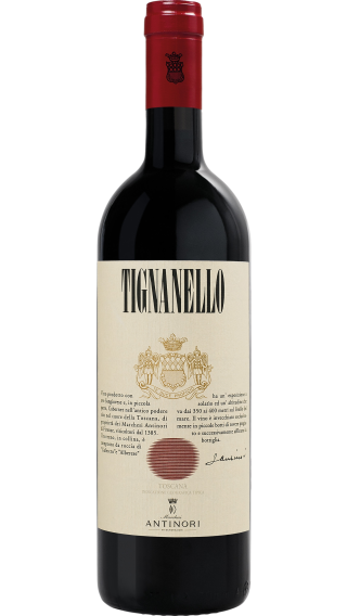 Bottle of Antinori Tignanello 2017 wine 750 ml