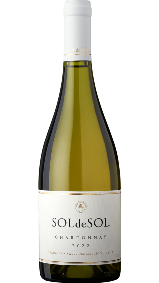 Bottle of Vina Aquitania Sol de Sol Chardonnay 2022 wine 750 ml