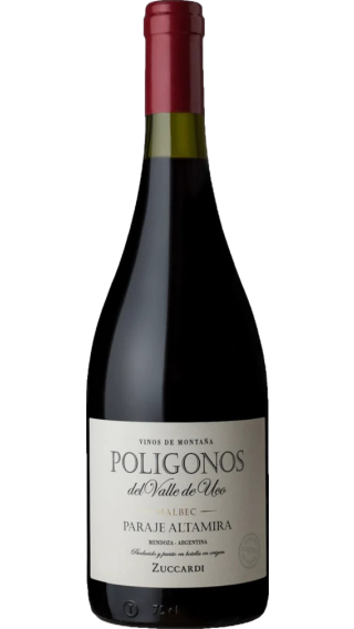 Bottle of Zuccardi Poligonos Paraje Altamira Malbec 2020 wine 750 ml