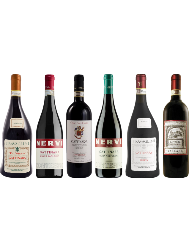 Skrzynia degustacyjna Piedmont Gattinara Premium