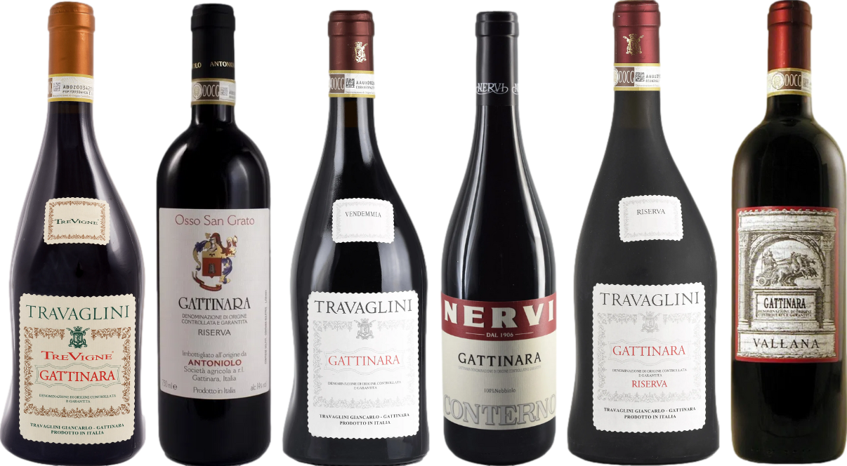 Skrzynia degustacyjna Piedmont Gattinara Premium