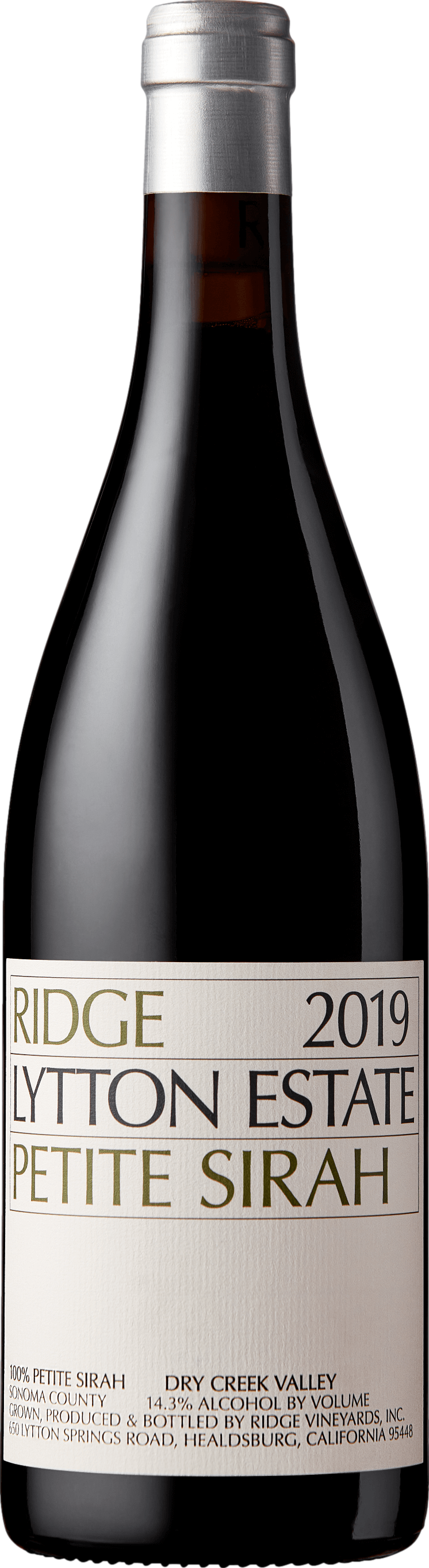 Ridge Lytton Estate Petite Sirah 2019