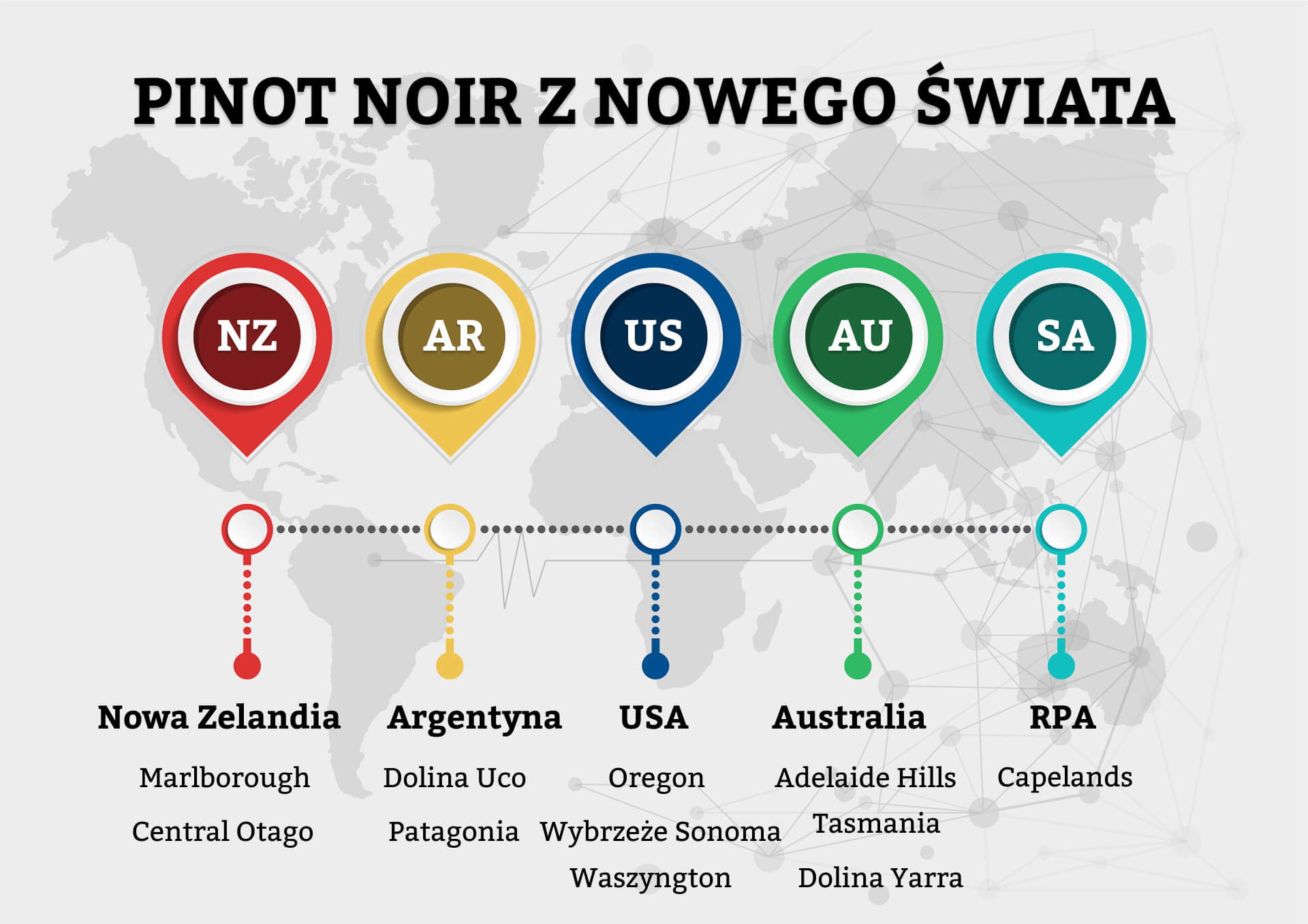 PINOT NOIR Z NOWEGO ŚWIATA