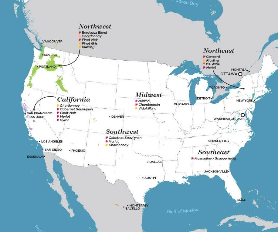 USA Wine Regions