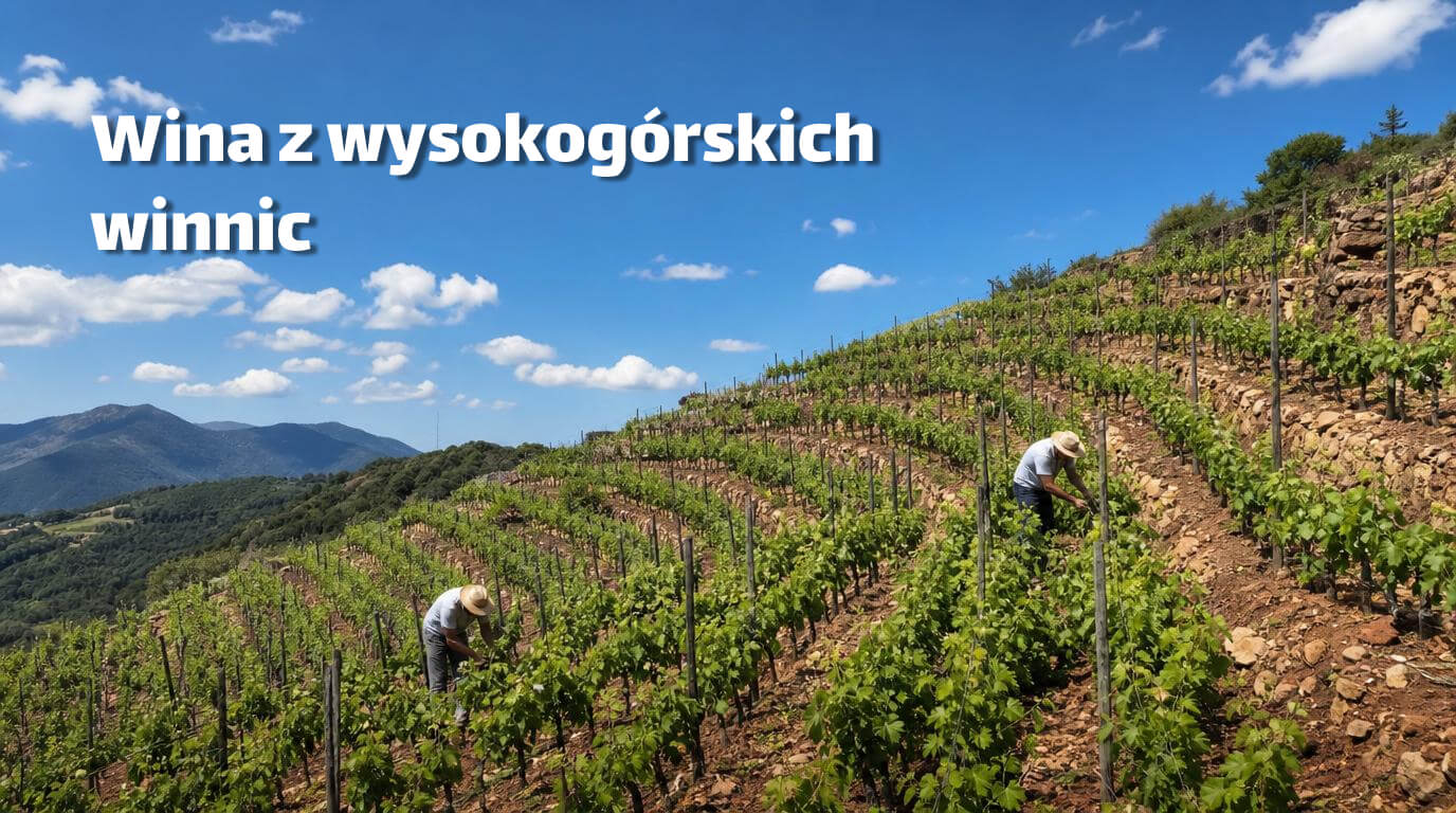 Wina z wysokogórskich winnic
